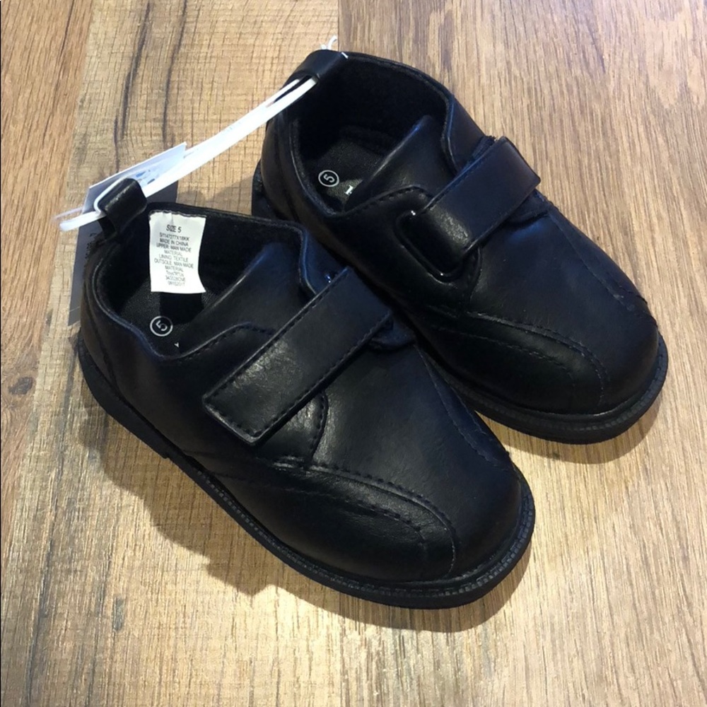 Koala Kids Boy's Toddler Black Dress Shoes NEW